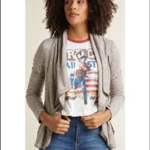 Modcloth Tops - Heather ModCloth airport greeting cowl cardigan